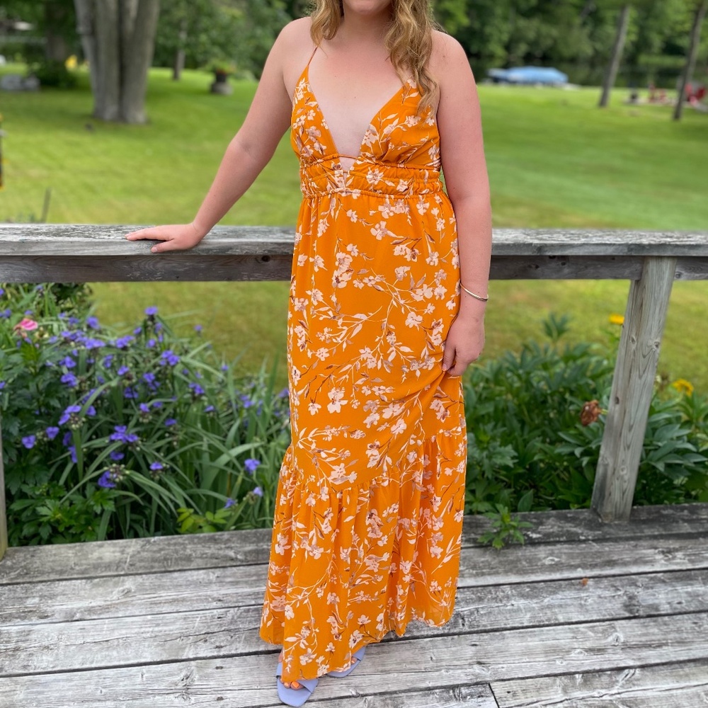 Orange Maxi Dress